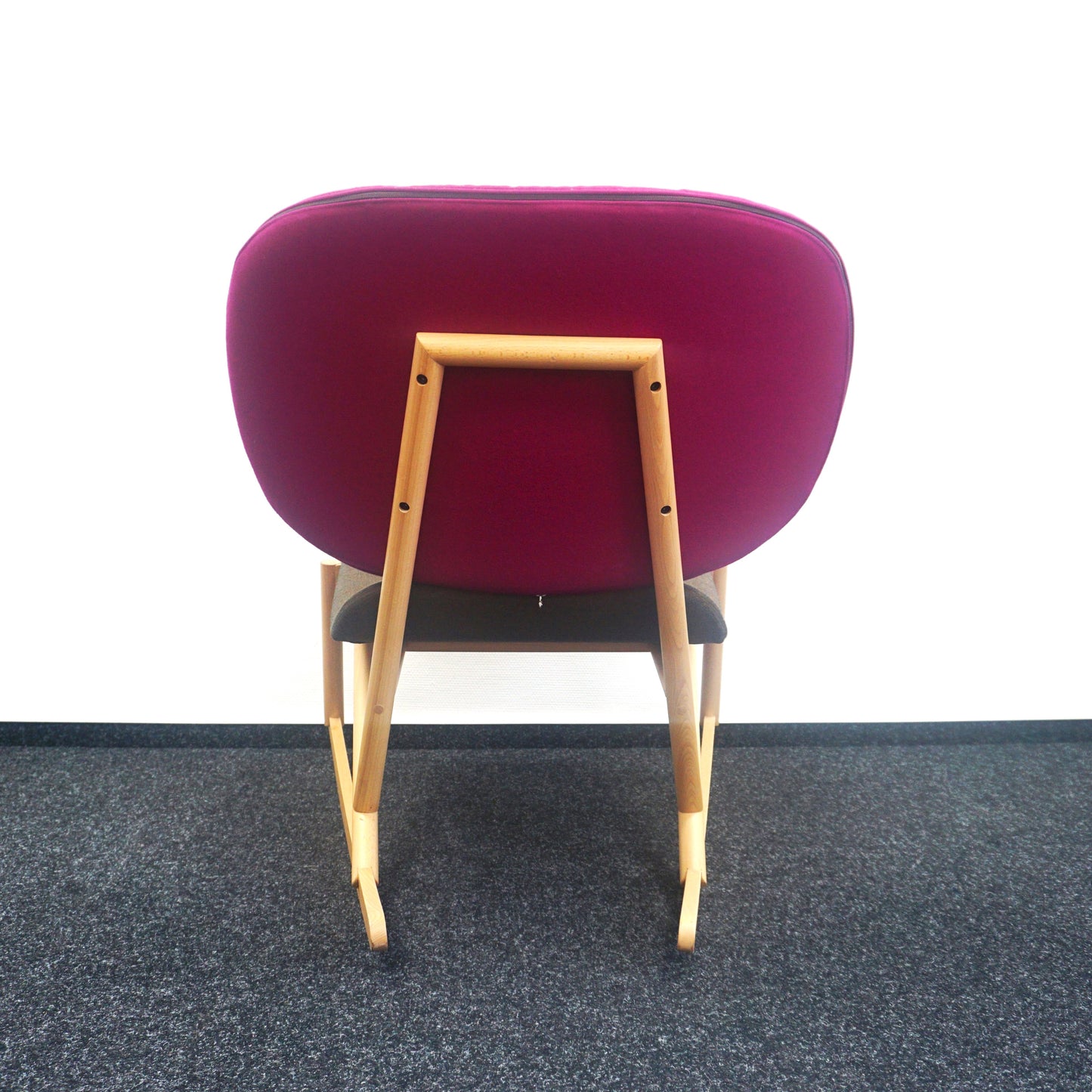 Moroso Klara Schommelstoel | Design Fauteuil | Roze / Bruin