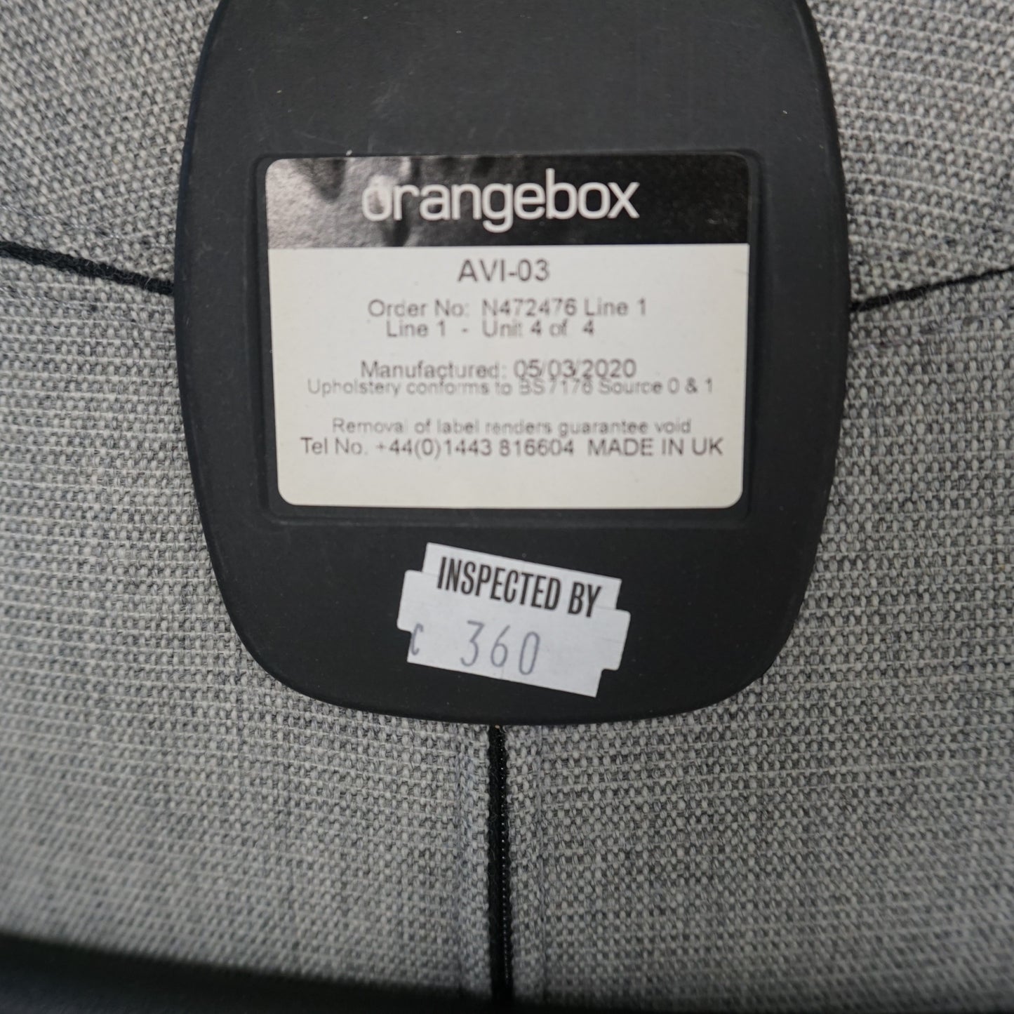 Orangebox Avi-03 Design Fauteuil | Grijs / Blauw