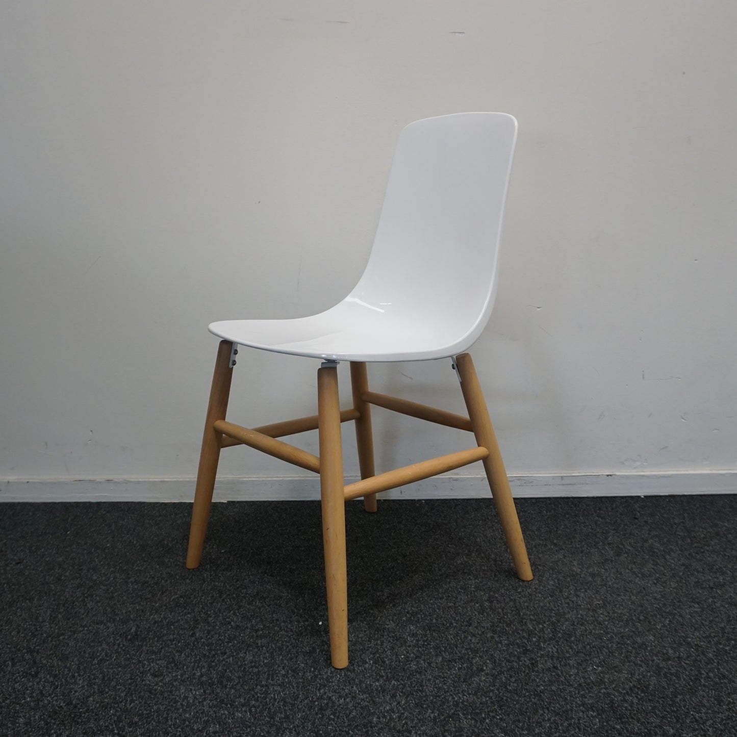 Softline Italia Pauline Design Stoel | Wit / Hout