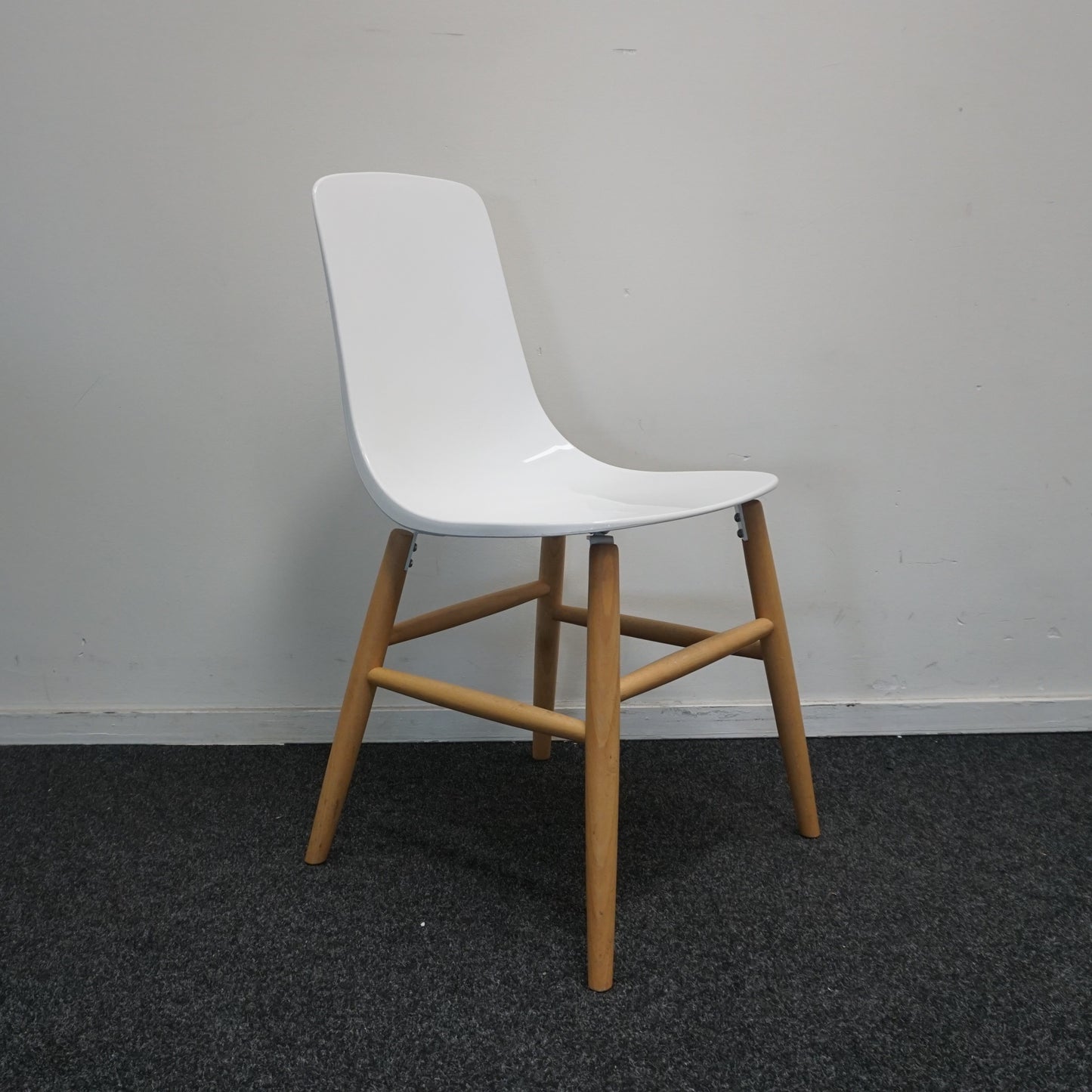 Softline Italia Pauline Design Stoel | Wit / Hout