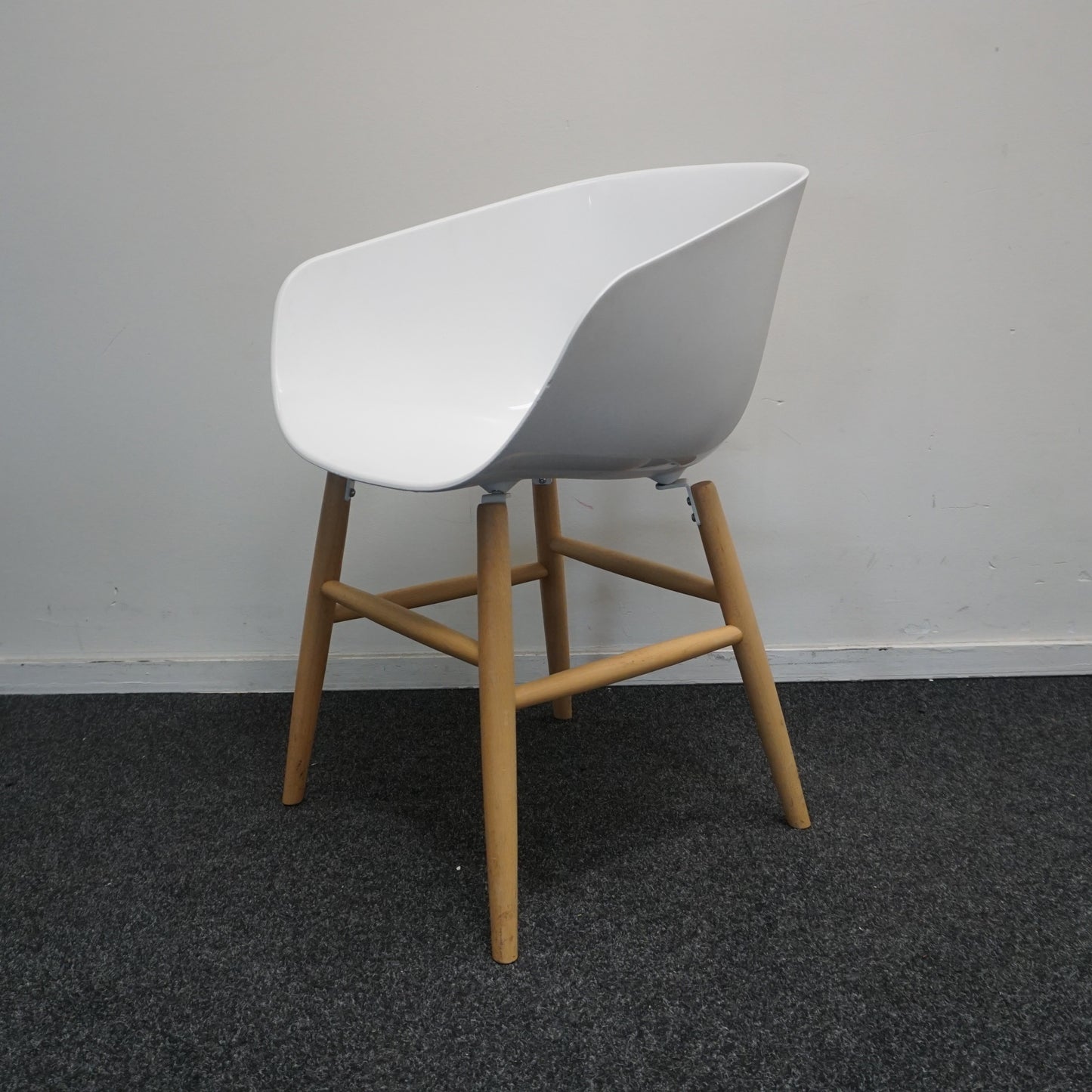 Softline Italia Maya Design Stoel | Wit / Hout