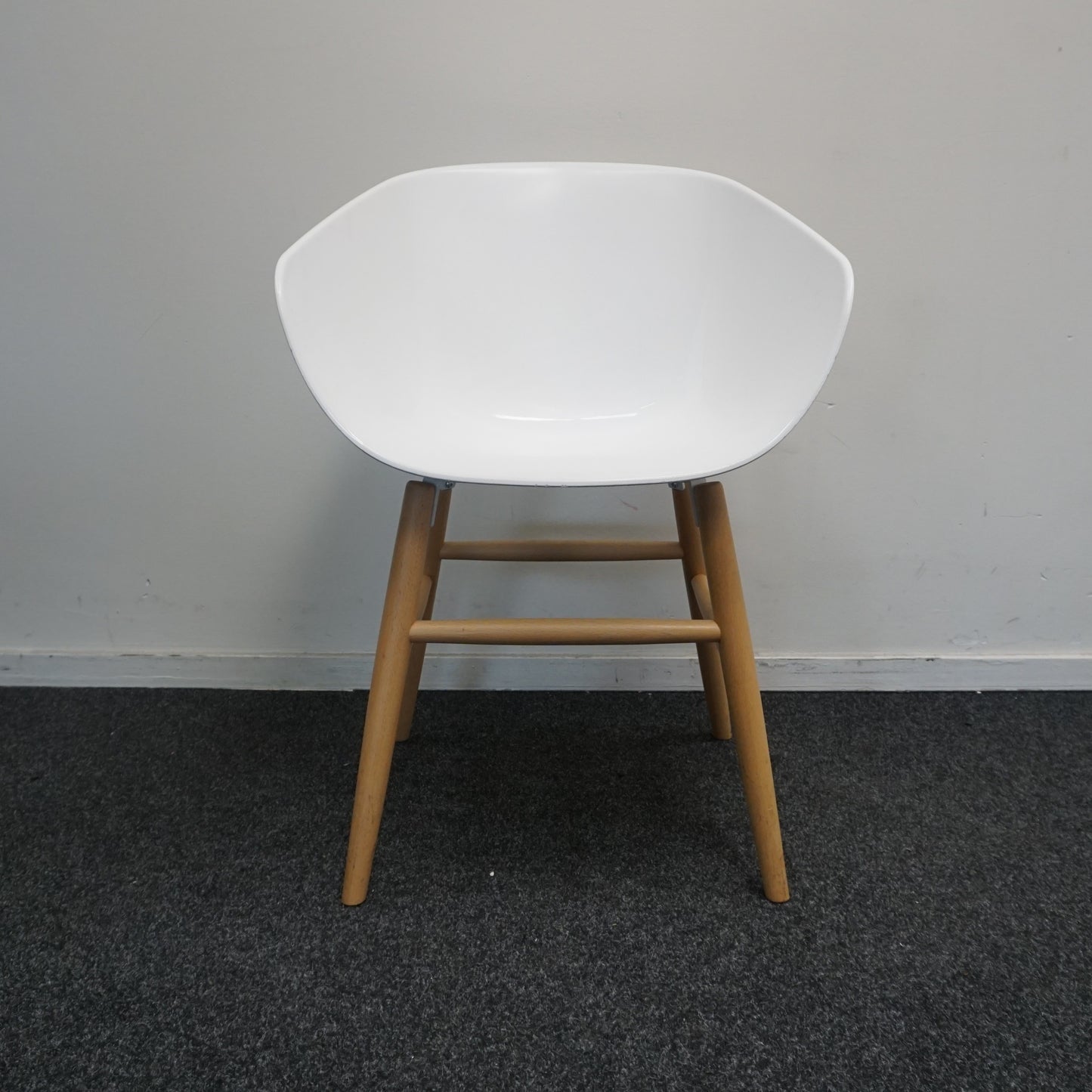 Softline Italia Maya Design Stoel | Wit / Hout
