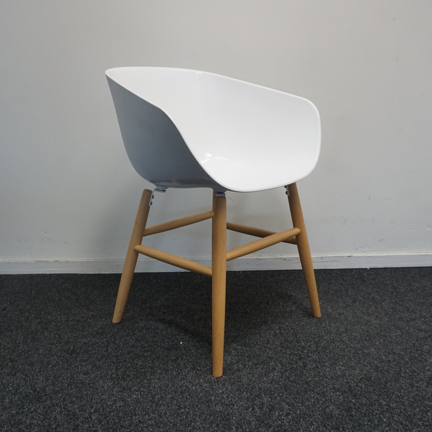 Softline Italia Maya Design Stoel | Wit / Hout