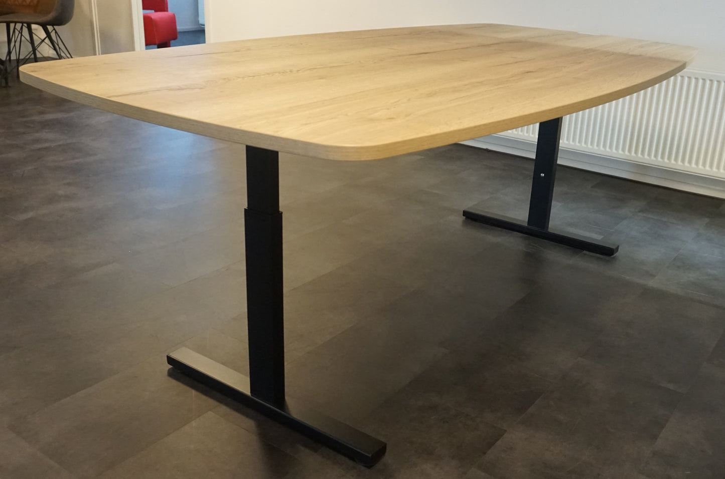 Vergadertafel Tube | Bureau | 220 x 110 cm | Hoogte verstelbaar 62 - 85 cm