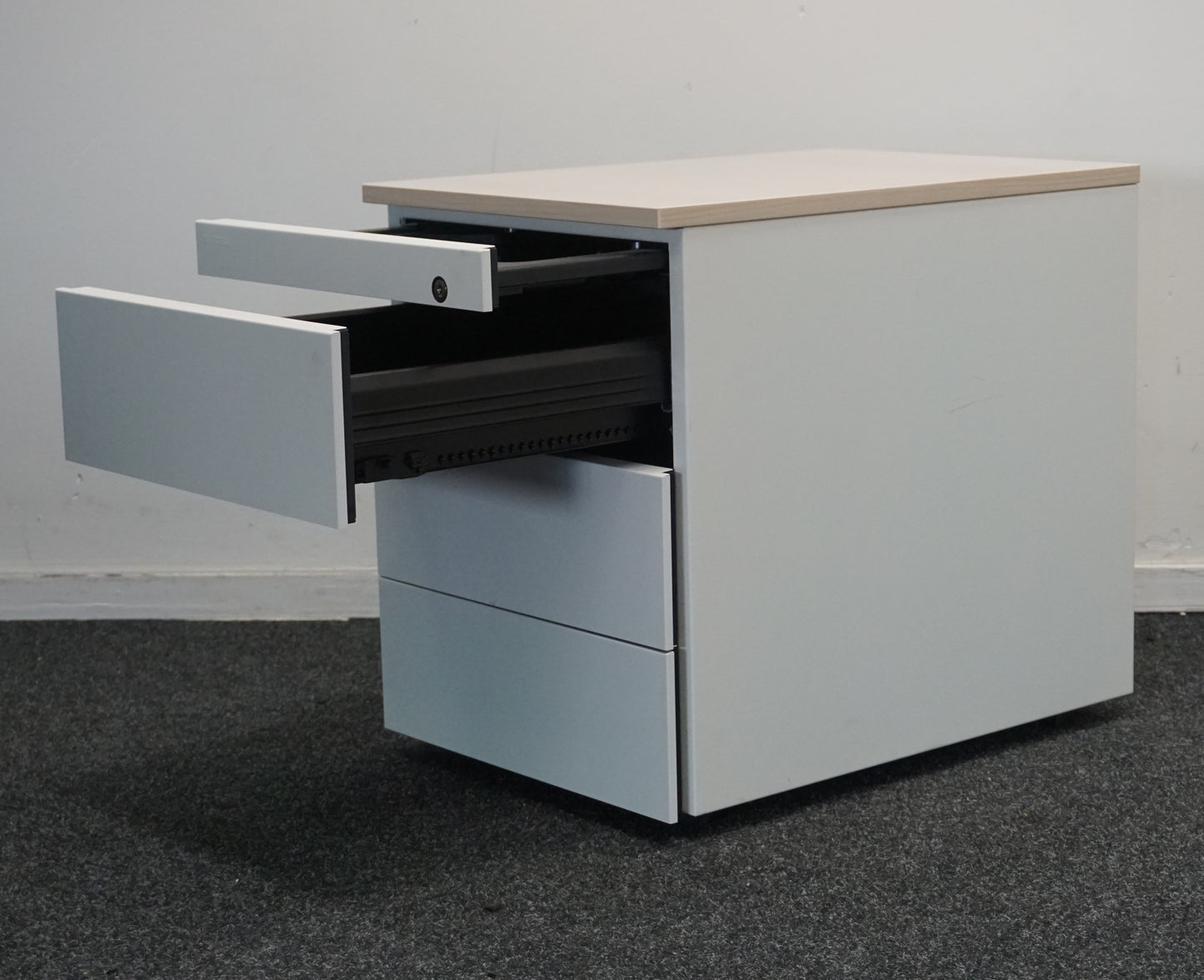 Ahrend Ladeblok | 55 x 42 x 60 cm | 4- lades | Wit | Ahorn blad