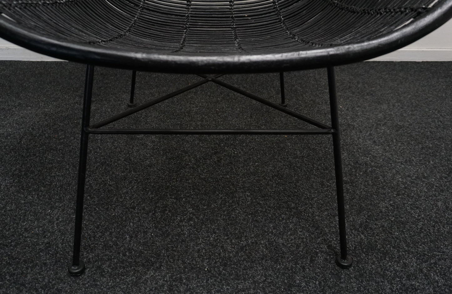 HKliving Rotan Egg chair Design Fauteuil | Zwart
