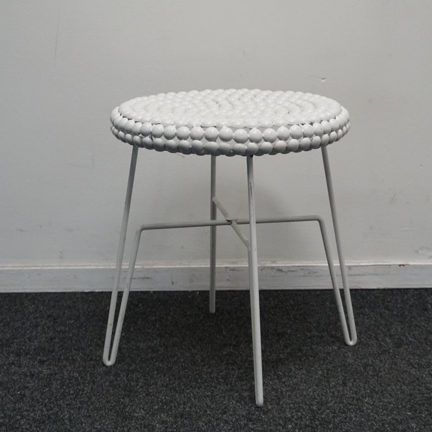 Design Bijzettafel | Wit | Metaal | 41 cm