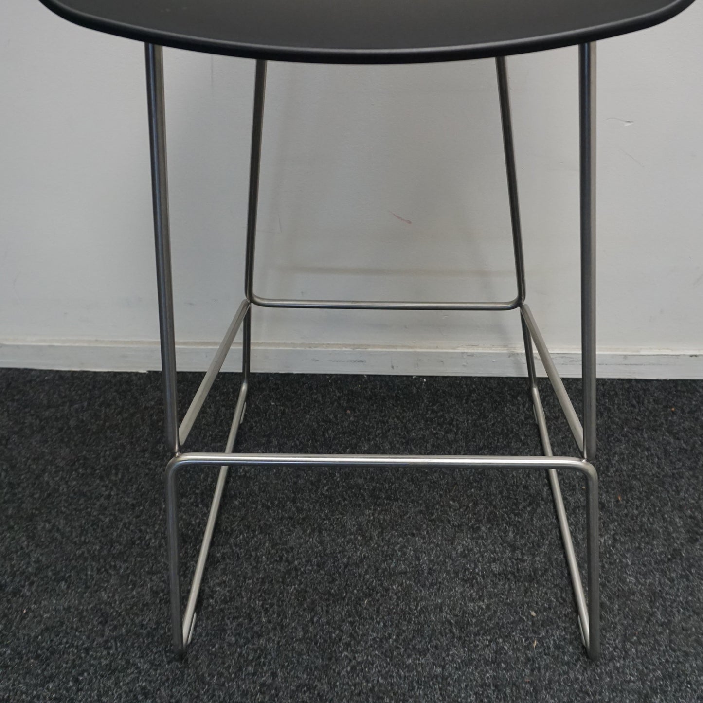HAY About a Stool AAS38 Design Barkruk | Zwart / RVS | Zithoogte 75 cm