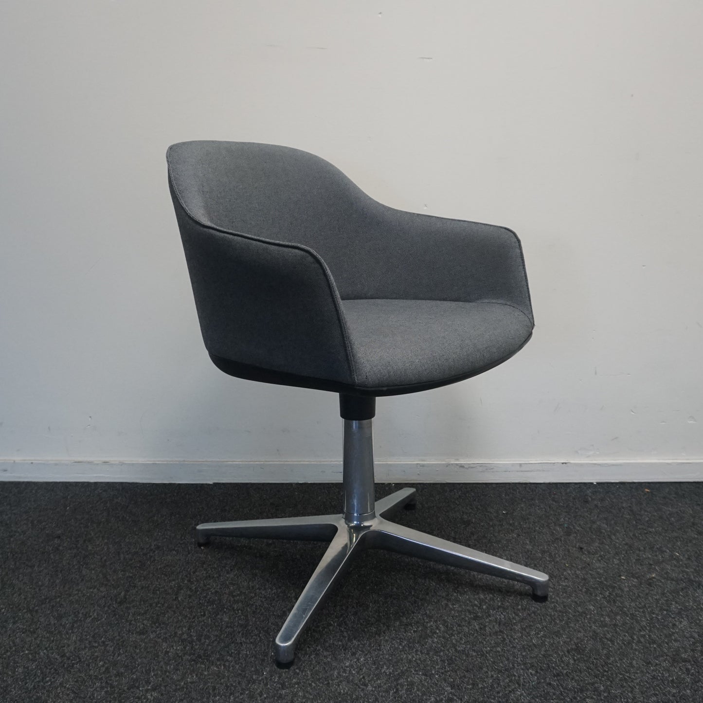 Vitra Softshell Design Vergaderstoel | Conferentiestoel | Grijs