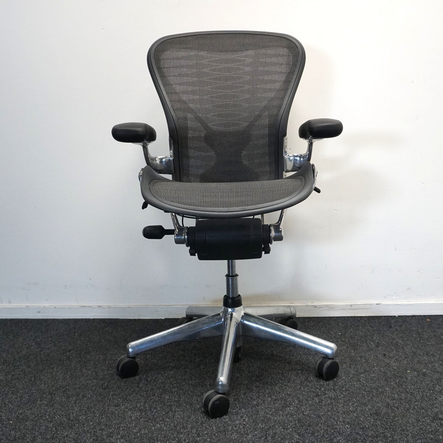 Herman Miller Aeron type B Bureaustoel | Ergonomisch | Grafiet / Chroom
