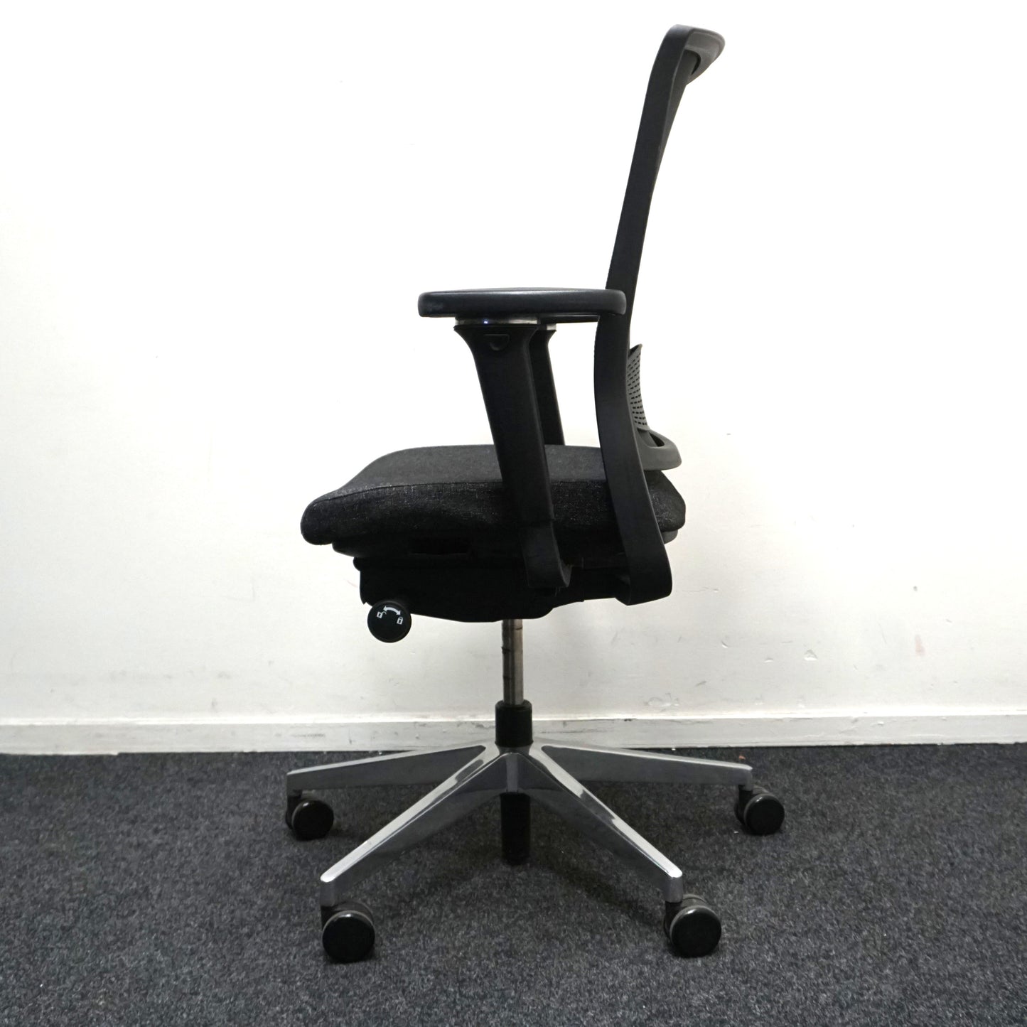 Gispen Zinn Bureaustoel | Ergonomisch | Donkergrijs / Chroom