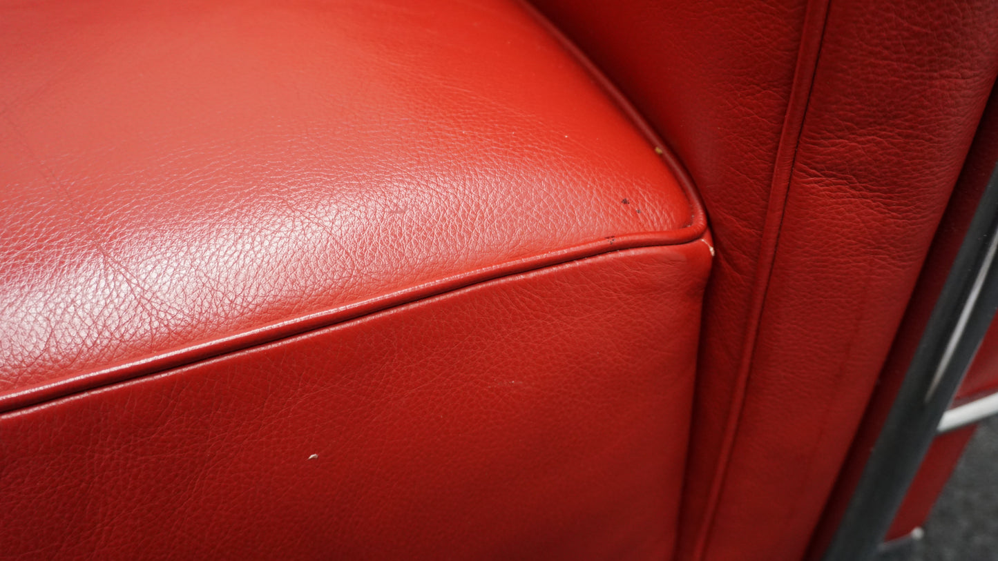 Cassina LC3 Grand Confort, Grand Modèle Design Fauteuil | Rood Leer
