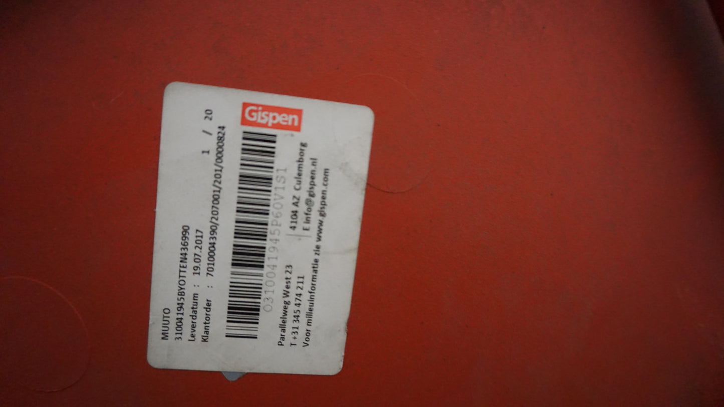 Muuto Fiber Side Chair Design Stoel | Rood