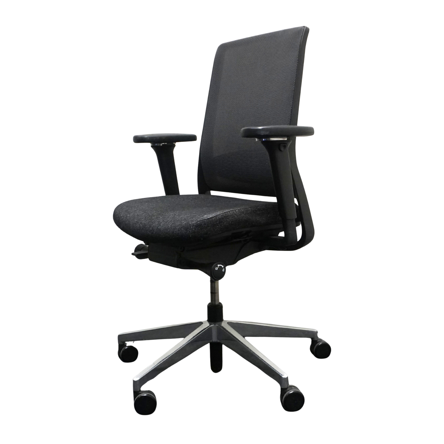 Gispen Zinn Bureaustoel | Ergonomisch | Donkergrijs / Chroom