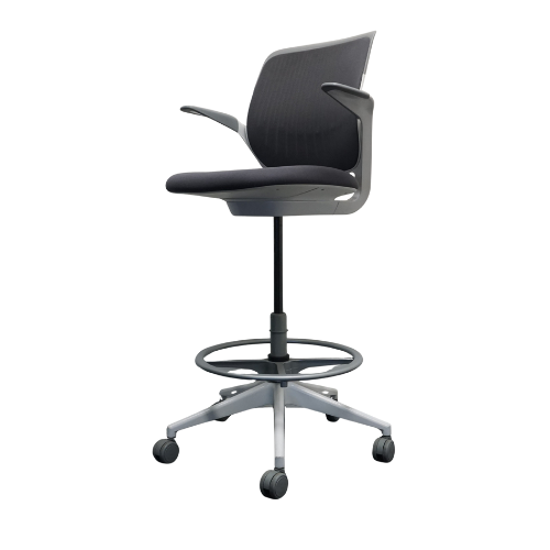 Steelcase Cobi Chair | Baliestoel | Grijs / Wit | Met Armsteunen