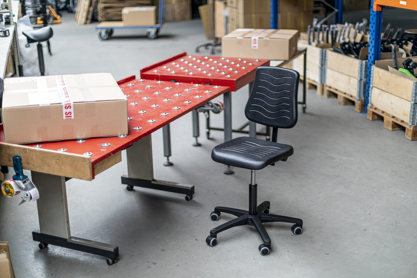 Werkstoel type GM160 | GM Serie | Zwart