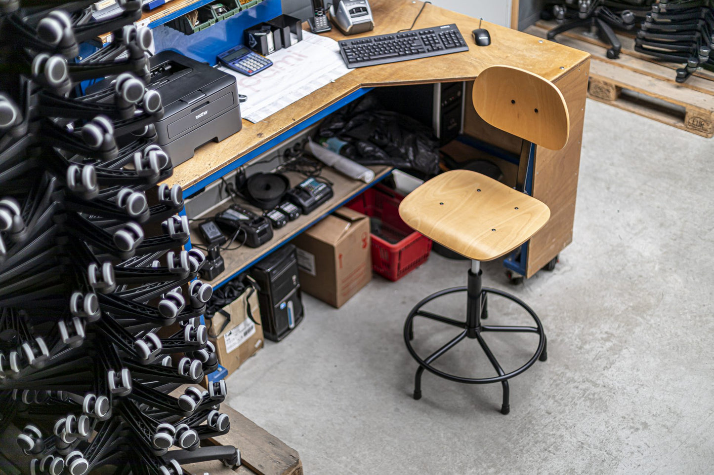 Werkstoel type H200 | H Serie | Hout