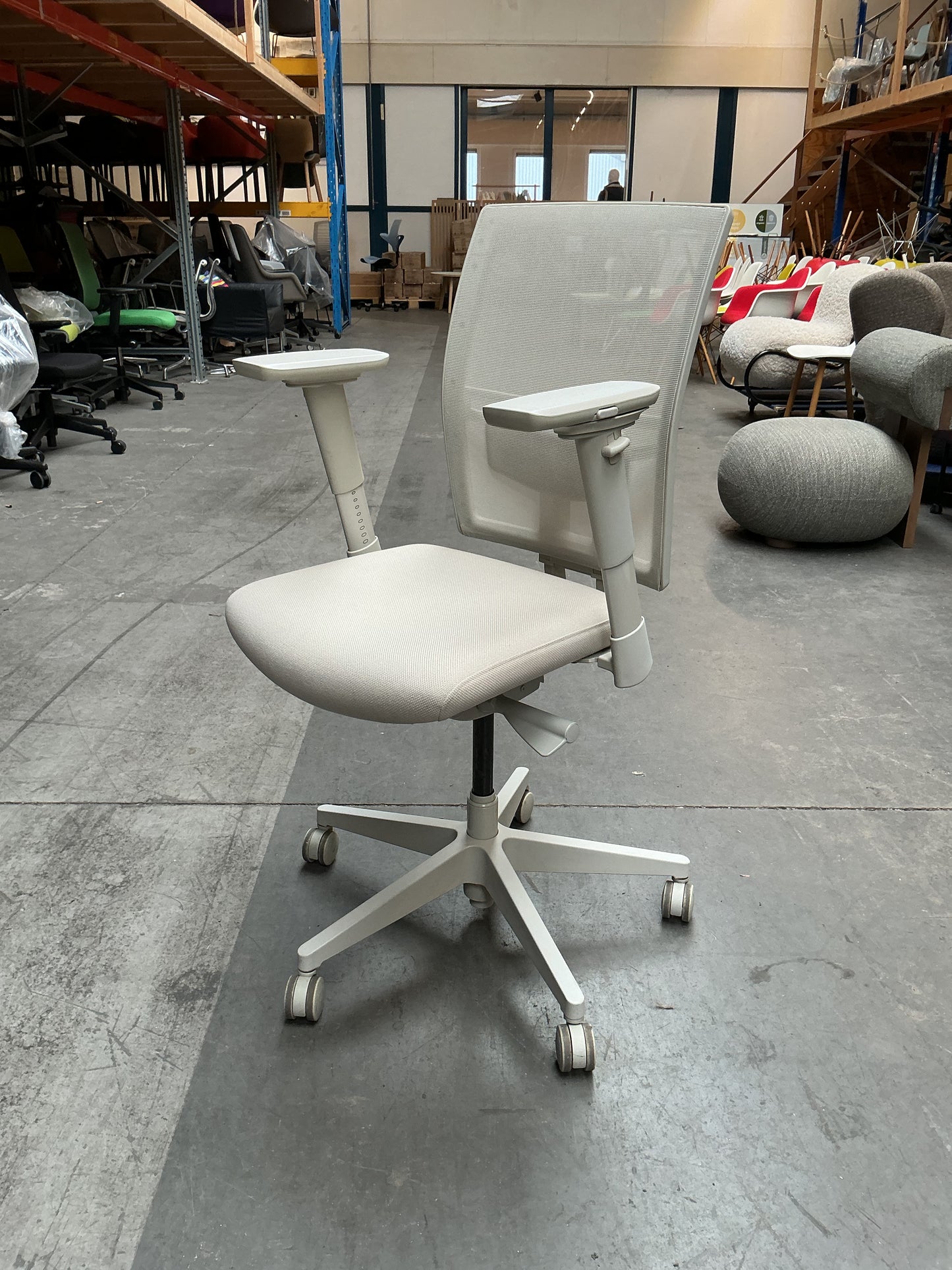 Lensvelt Boring Bureaustoel | Netweave | Boring Grey