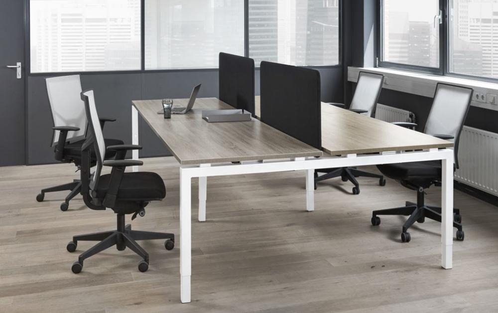 Bench Bureau Q-Bic | Hoogte Verstelbaar | 62 - 85 cm | Leverbaar in Diverse Kleuren en Afmetingen