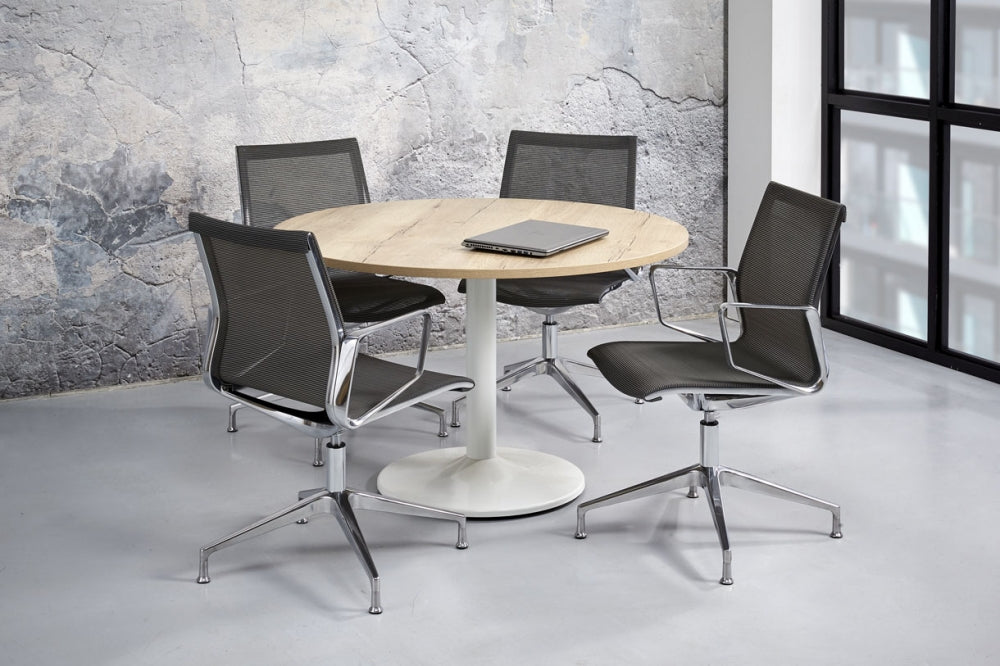 Vergadertafel Q-Bic| Rond | 120 cm | Leverbaar in Diverse Kleuren