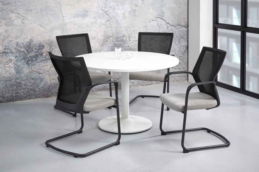 Vergadertafel Q-Bic| Rond | 120 cm | Leverbaar in Diverse Kleuren