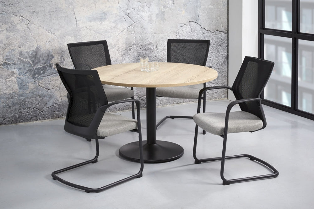 Vergadertafel Q-Bic| Rond | 120 cm | Leverbaar in Diverse Kleuren
