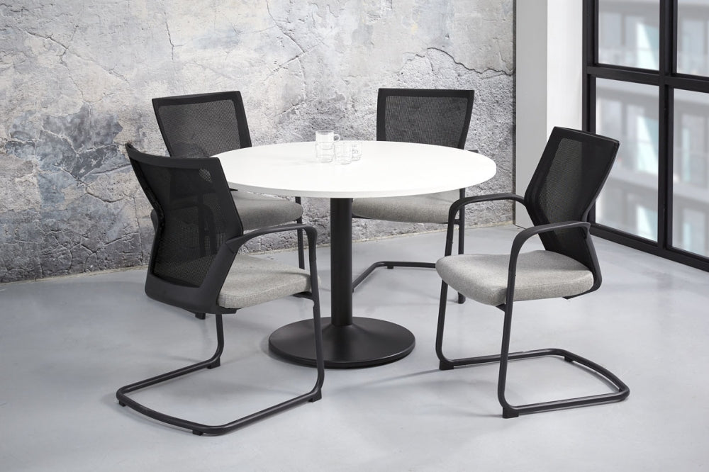 Vergadertafel Q-Bic| Rond | 120 cm | Leverbaar in Diverse Kleuren