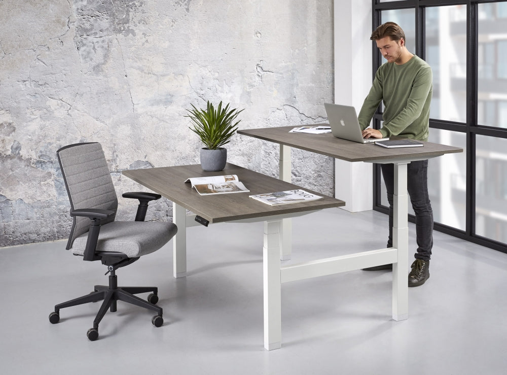 Zit-sta Duo Bureau Basic Line | Elektrisch | 65 - 130 cm