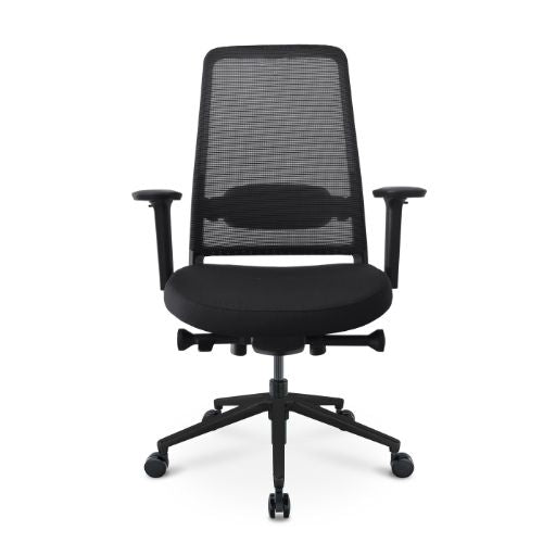 RMOffice Mila 2.0 Bureaustoel Steel | Ergonomisch | Zwart