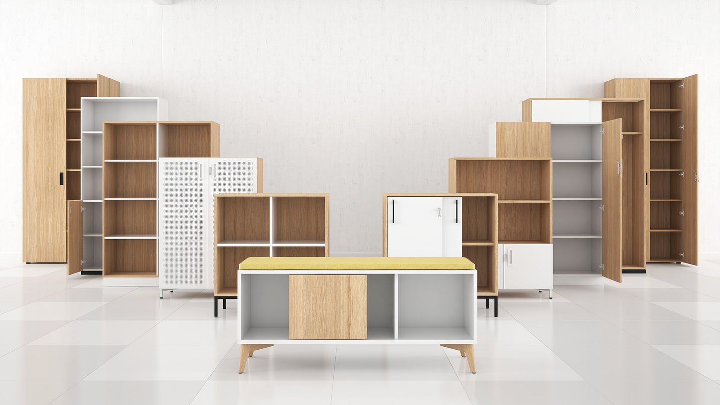 Schuifdeurkast STOR | 74 x 80 x 40 cm | Melamine