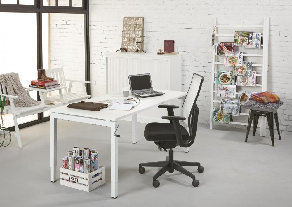 Slingerbureau Q-Bic | Hoogte Verstelbaar | 62 - 87 cm | Leverbaar in Diverse Kleuren en Afmetingen