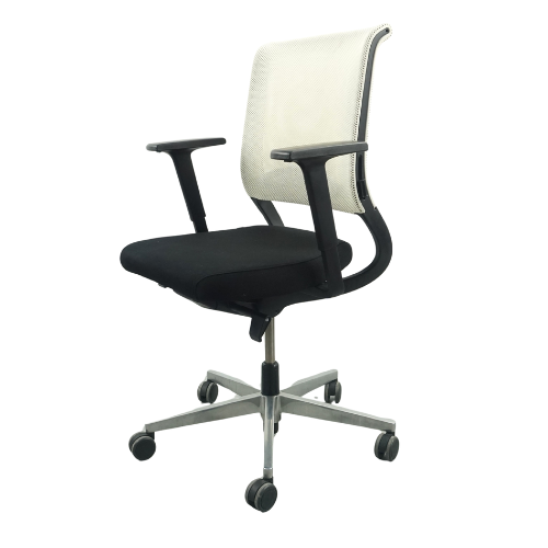 Sedus Netwin Bureaustoel | Zwart | Wit | Netweave