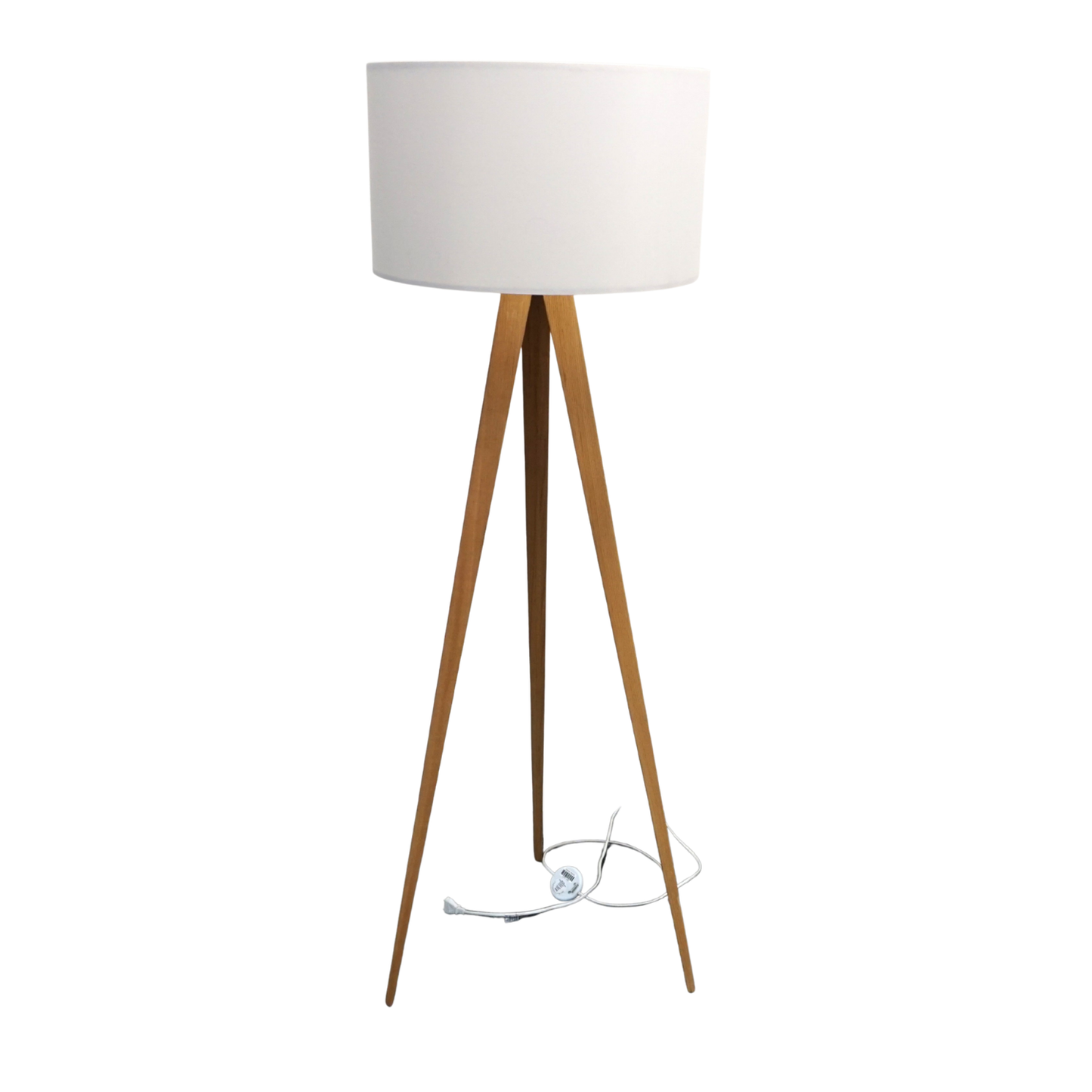 Zuiver Tripod Vloerlamp | Design Lamp | Wit / Hout