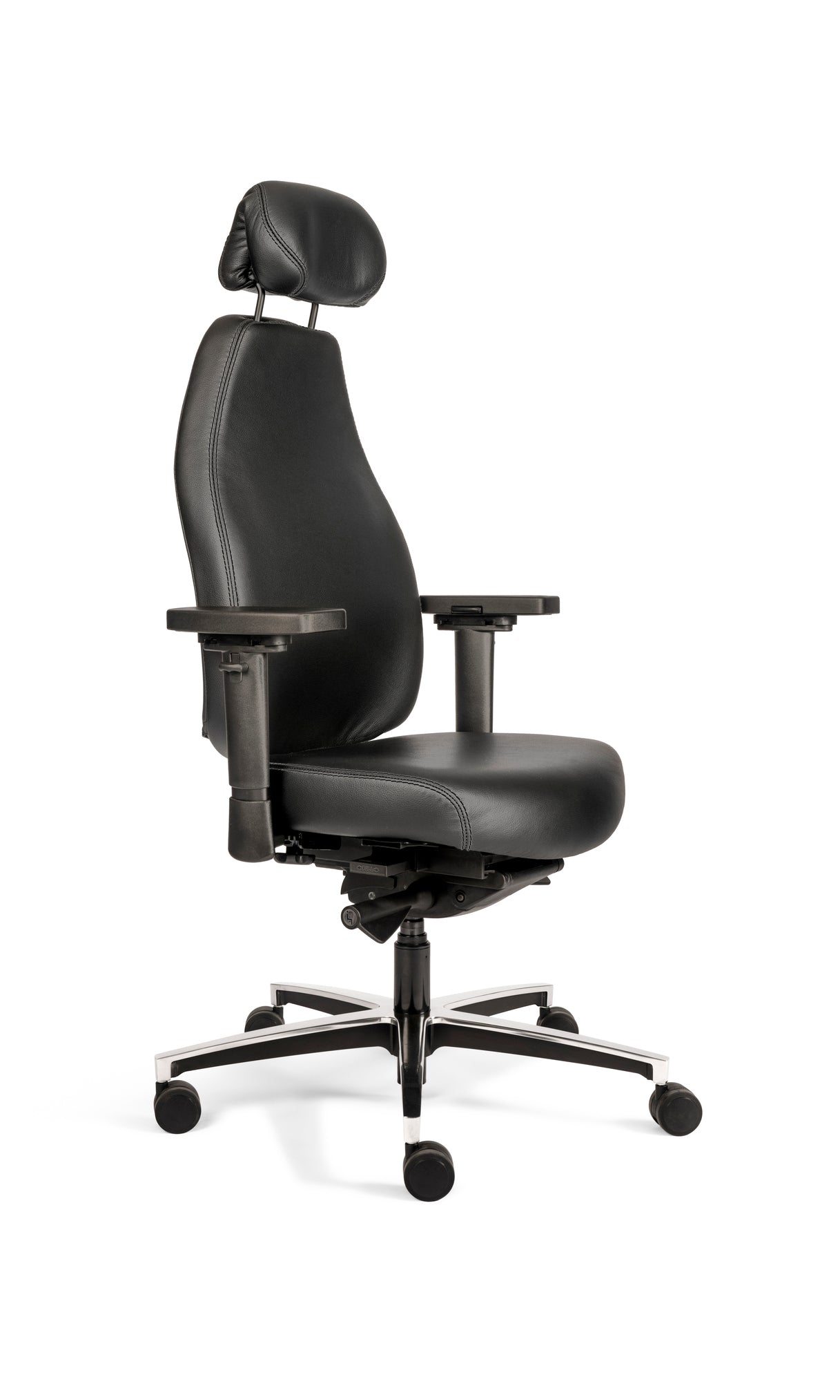 Bureaustoel Therapod X HR | Ergonomisch | Zwart Leer