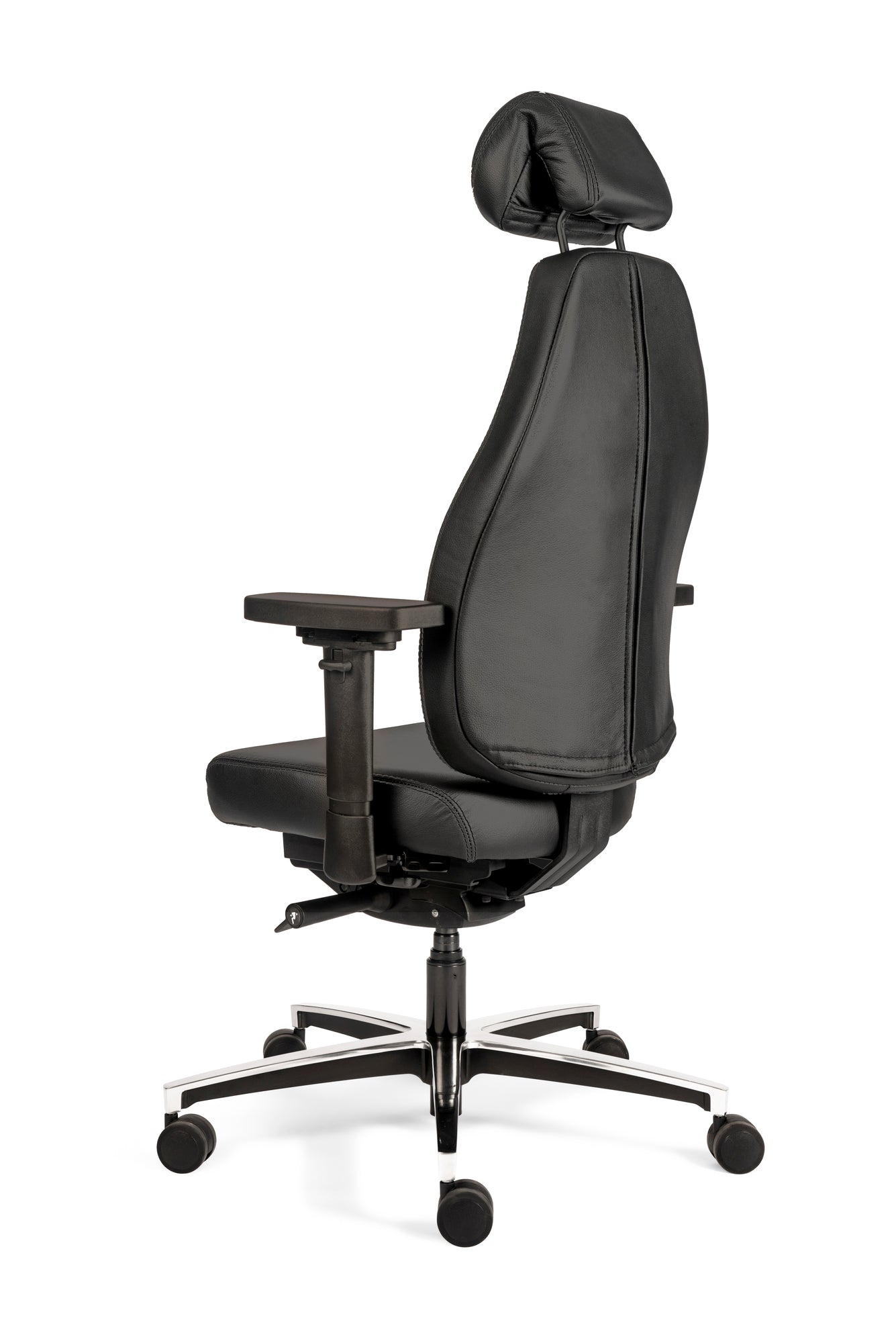 Bureaustoel Therapod X HR | Ergonomisch | Zwart Leer
