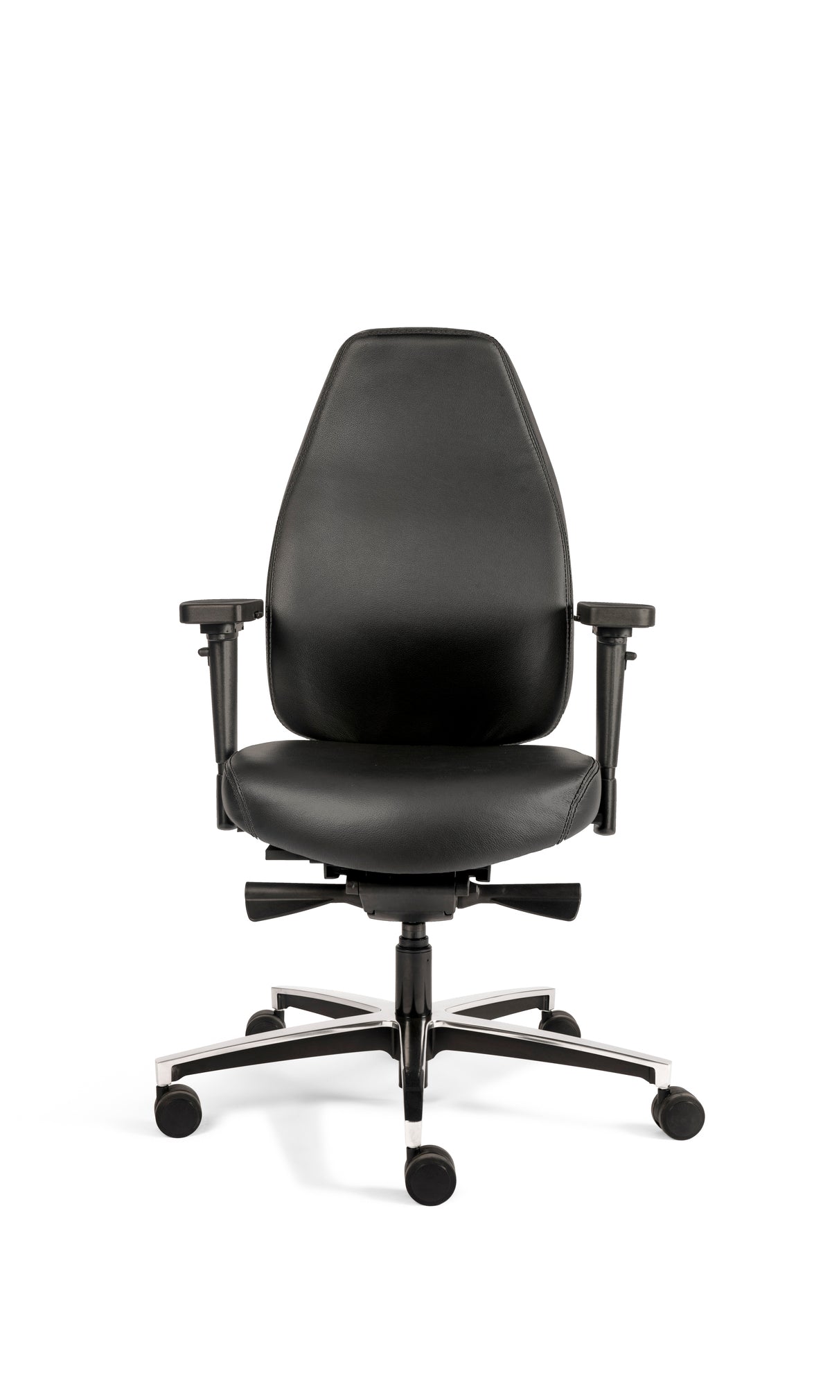 Bureaustoel Therapod X Standaard | Ergonomisch | Zwart Leer