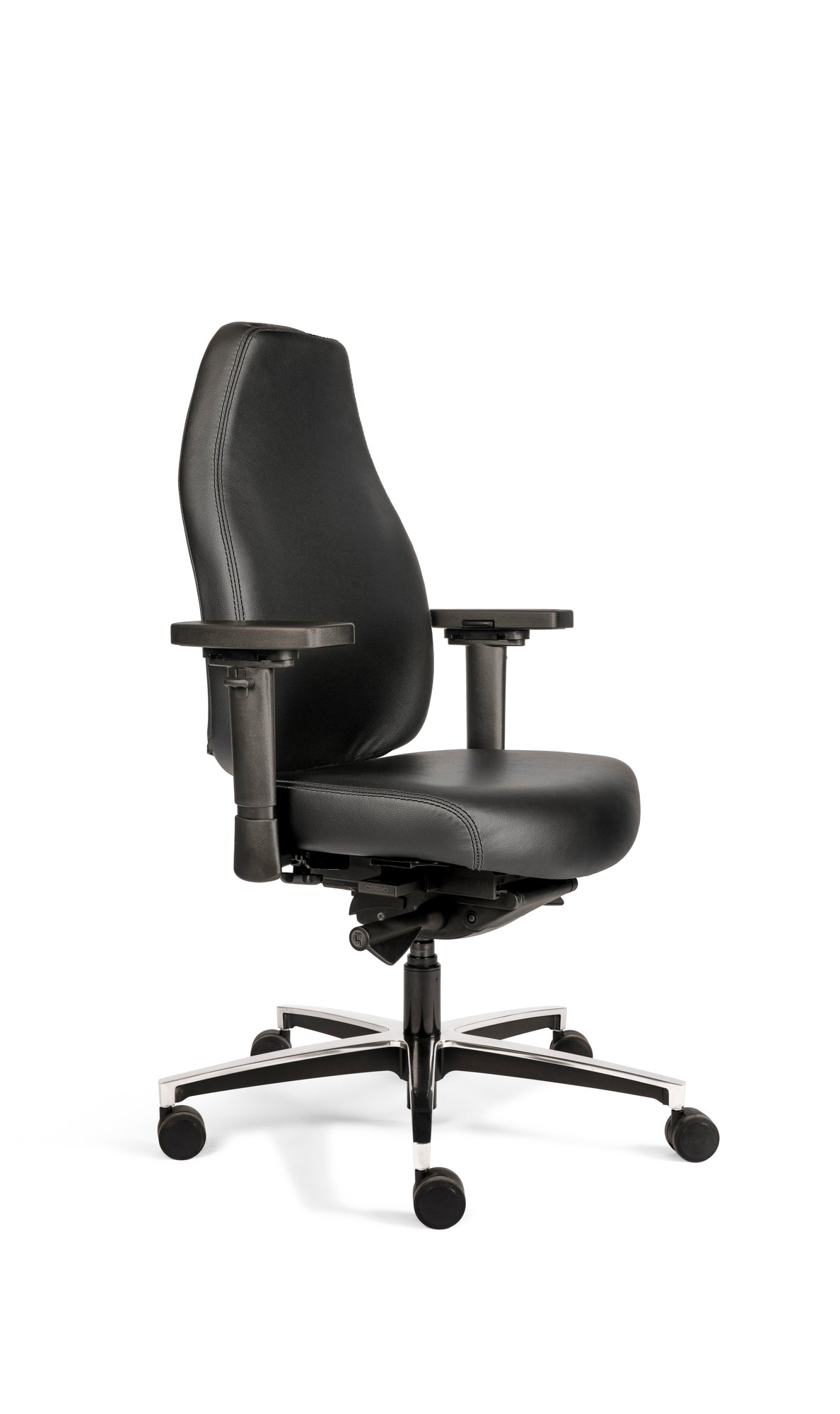 Bureaustoel Therapod X Standaard | Ergonomisch | Zwart Leer