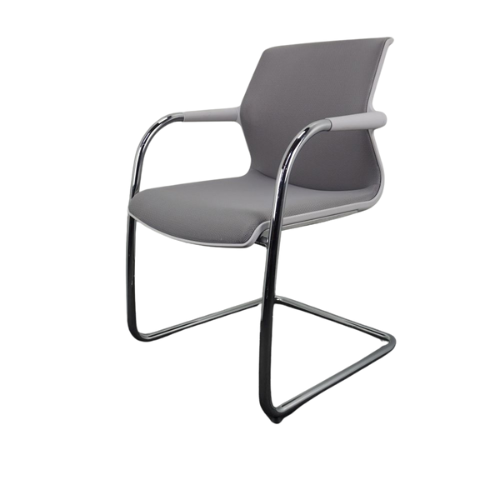 Vitra Unix Vergaderstoel | Conferentiestoel | Lichtgrijs