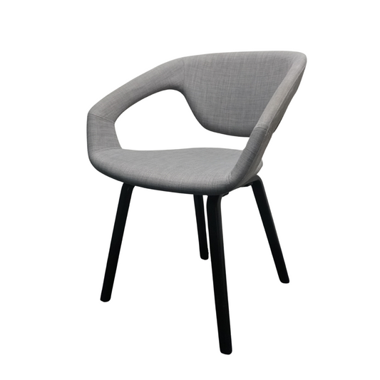 Zuiver Flexback Chair Design Stoel | Grijs / Zwart