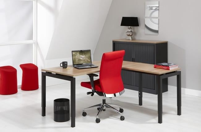 Bureau Q-Bic Aanbouwelement | Hoogte Verstelbaar | 62 - 85 cm | Leverbaar in Diverse Kleuren en Afmetingen