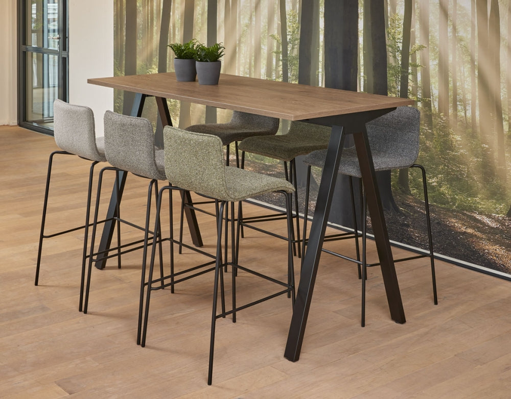 Bartafel type V | Vergadertafel | 140 x 80 cm | Leverbaar In Diverse Kleuren