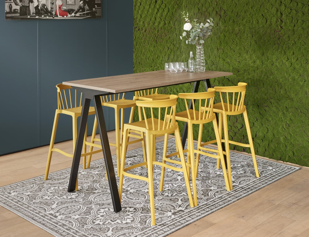 Bartafel type V | Vergadertafel | 160 x 80 cm | Leverbaar In Diverse Kleuren