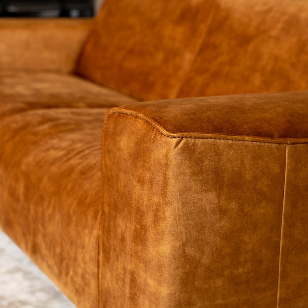 Loungebank Vegas | 2,5-zits | Velvet | Leverbaar in Diverse Kleuren