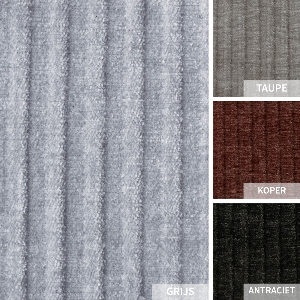 Loungebank Kansas | 3-zits | Ribstof | Leverbaar in Diverse Kleuren