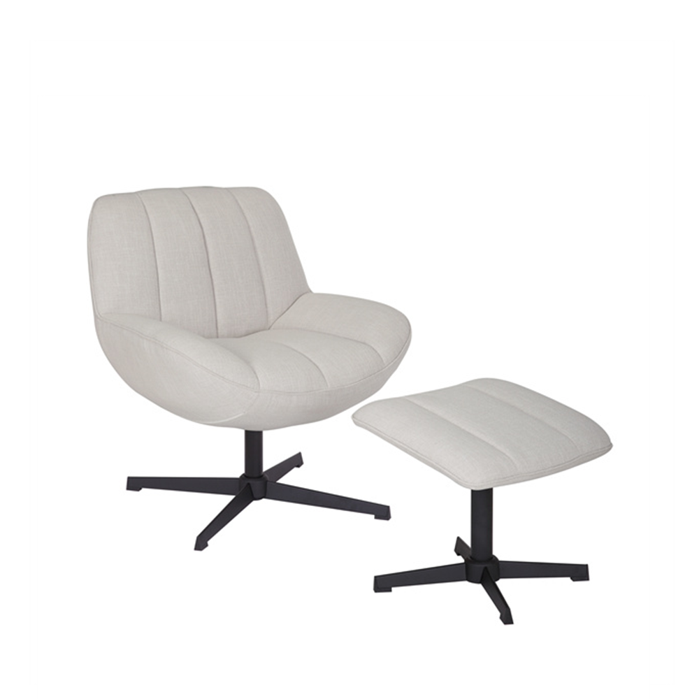 Fauteuil Santa + Hocker | Leverbaar in Diverse Kleuren