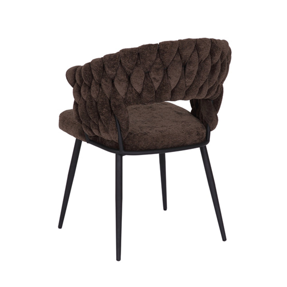 Eetkamerstoel Braid Chenille | Vergaderstoel | Leverbaar in Diverse Kleuren