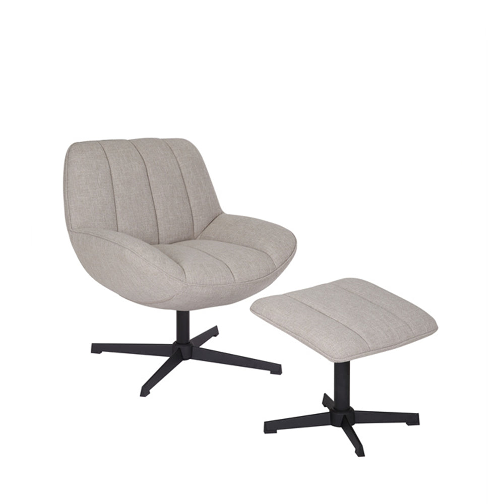 Fauteuil Santa + Hocker | Leverbaar in Diverse Kleuren