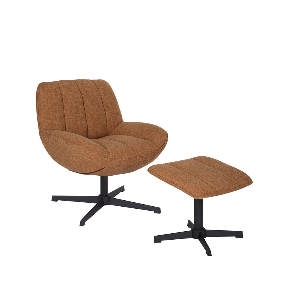 Fauteuil Santa + Hocker | Leverbaar in Diverse Kleuren