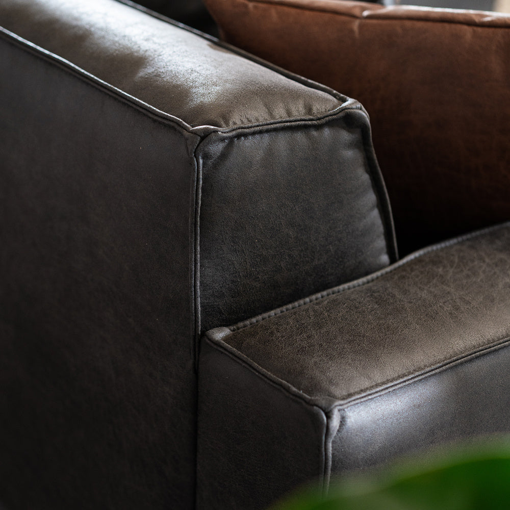 Loungebank Kansas | 3-zits | Eco-Leder | Leverbaar in Diverse Kleuren