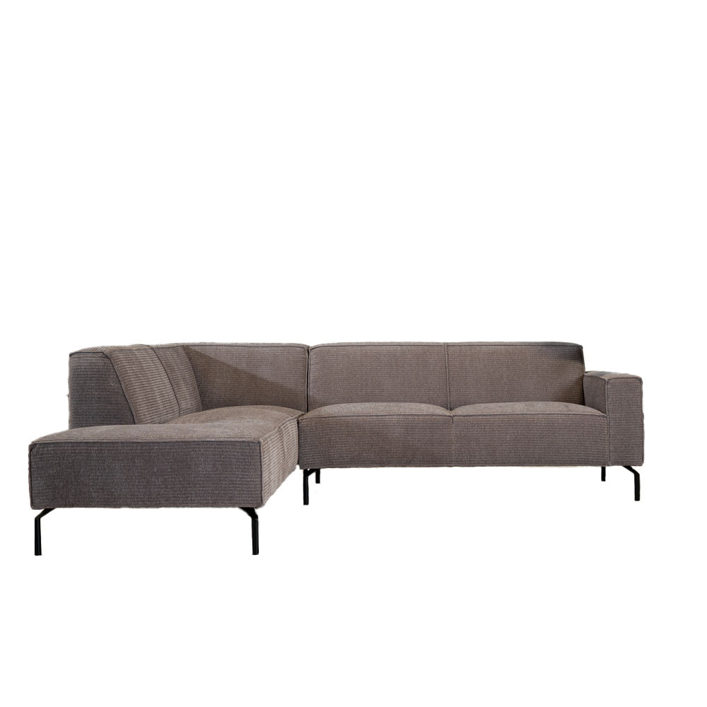 Loungebank Kansas | Hoekbank | Ribstof | Leverbaar in Diverse Kleuren